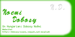 noemi dobosy business card